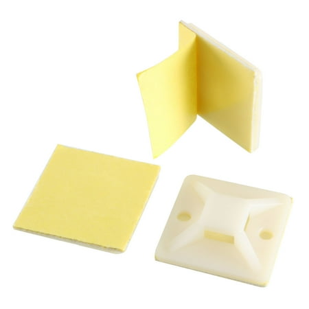 

150pcs Self Adhesive Cable Tie Mounts Wire Base Holders 29mm x 29mm