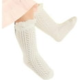 thumbnail image 2 of CAILDANL CAILDANL Baby Girls Knee High Socks Hollow Out Anti-skid Knitting Stockings Suitable for 0-2 Years Infants Toddlers, 2 of 8