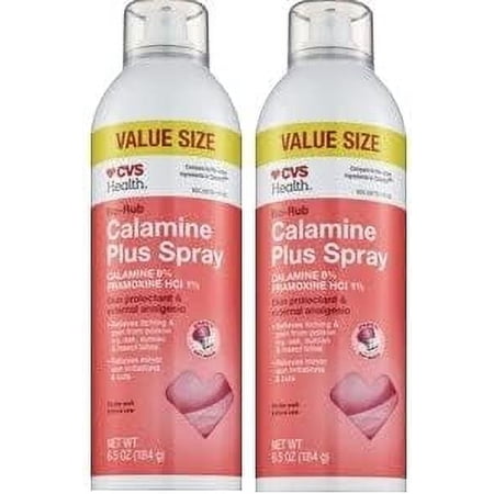 CVS Health No-Rub Calamine Plus Spray (2-Pack), 6.5 Fl Oz