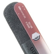 GERMANIKURE Czech Crystal Glass Nail File in Suede Leather Case - SELF Care is Sacred - Professional Manicure & Pedicure Products for Smooth Easy Shaping of Natural Nails
