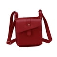thumbnail image 3 of Bolso de mano de cuero Fernando Bolso de hombro para vacaciones y negocios rojo, 3 of 8