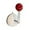 Red, variant on Suction Cup Hook, Removable Adhesive Hook with L Handle for Glass, Doors, Cabinets, No Drill Installation, Multipurpose Hanger for Towels, Accessories