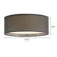 thumbnail image 7 of LEDET 15.7 in. Black Ceiling Light Rattan Weaving Shade Home Decor Pendant Lamp, 7 of 7