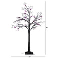 thumbnail image 3 of Nearly Natural Pre-Lit Artificial Halloween Twig Tree with Spiders - 4' - Purple LED Lights, 3 of 4
