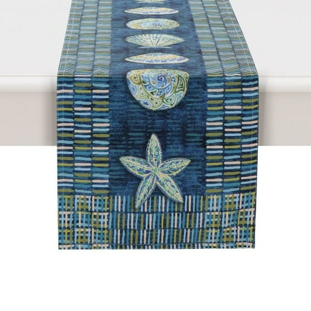 

Laural Home Embellished Shells Table Runner 13 x 90