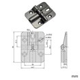 thumbnail image 2 of Charnière de Table Pliante Réglable 180° Verrouillage pour Tables et Porte Verrouillage, 2 of 4