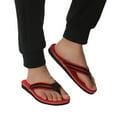 thumbnail image 3 of Rrunsv Beach Flip Flops for Men Men'S Flip-Flops Thongs Sandals Durable Comfort Slippers for Beach Red,43, 3 of 5