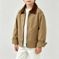 thumbnail image 5 of YunPes Boys Denim Jacket Full Zip Fashion Baggy Collar Jean Jacket Vintage Cargo Outerwear for Kids Fall Winter Casual Versatile Clothes, 5 of 7