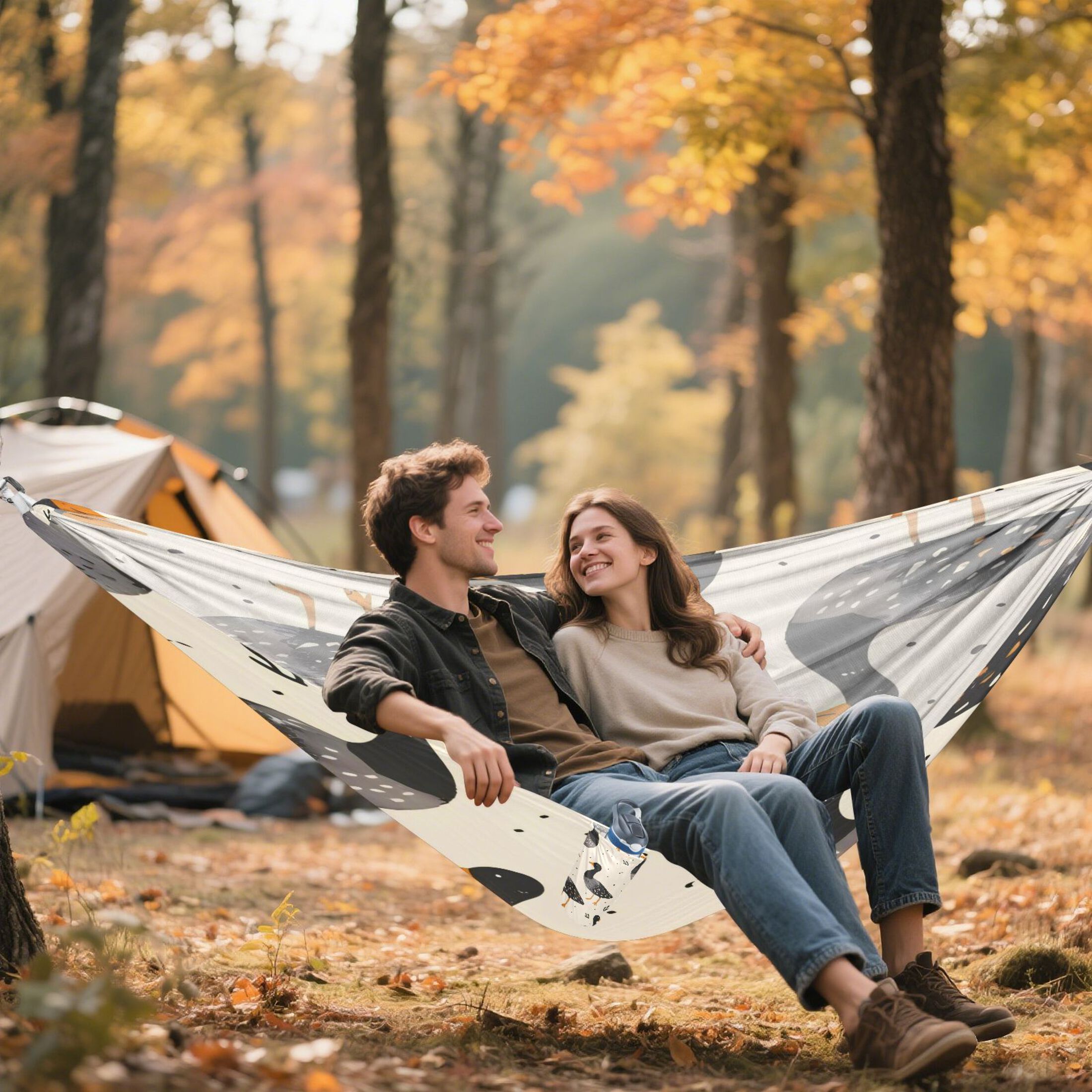 Hammock Camping Hammock Nylon Portable Hammock Travel Camping Hammock Black Duck