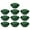 Green, variant on Troglfold Flower Base 10pcs Round Floral Foam Blocks for Fresh/Artificial Flower Arrangements,4.72"X4.72"X1.57"