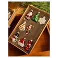thumbnail image 5 of HAZIUA Vintage Traditional Christmas Ornaments Glass Set of 9 Christmas Home Decor 8.7*4.9 in Khaki, 5 of 8