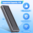 thumbnail image 4 of M.2 SSD HDD Enclosure NGFF RGB Cool Light Multi-Function Convenient HDD Enclosure, 4 of 8