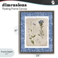 thumbnail image 4 of Stupell Industries Cottage Blue Vintage Botanicals Brown Floating Frame Canvas Art, 25 x 31, by Livi Finn, 4 of 8