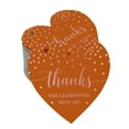 thumbnail image 1 of Inkdotpot Thanks For Celebrating With Me Birthday Bottle Tag Real Rose Gold Foil Favor Hang Tags Pack Of 50, 1 of 6