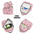 thumbnail image 5 of FORMRS Mini Backpack Purse for Women Quilted Travel Daypack Casual Shoulder Bag, Pink Cute Cherry Pattern, 5 of 7