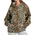 thumbnail image 3 of VBTAPA Leopard Print Hoodies for Women Oversized Camo Hooded Sweatshirt Teen Girls Casual Street Hoodie Drawstring Long Sleeve Pullover Tops with Pocket Multicolor XXL, 3 of 7