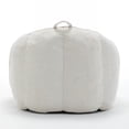 thumbnail image 6 of Corduroy Bean Bag Chair, Oversized Lounge Chair with Handle, Soft Upholstered Round Accent Chair for Living Room Bedroom Kids Room (Beige), 6 of 11