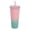 Gradient P-G, variant on LUSQI Durian Straw Tumbler Double Wall Insulated Plastic Cup Trendy Creative Large Capacity Water Bottle With Multi Colors