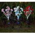 thumbnail image 3 of Solar Lights Abkshine con 21 flores para jardín de claveles artificiales, 3 of 8