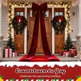 thumbnail image 6 of QAQuu Christmas Tree Topper Bow, 86.4 Inch Extra Large Red Velvet Christmas Bows, Giant Christmas Tree Bows for Indoor Outdoor Party Wedding Holiday Home Decor, Christmas Wreath Bow, 6 of 9