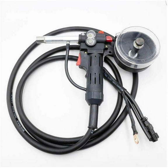 INTBUYING Aluminum Spool Gun Fit Miller210 Spoolmate 3035 with 5m Cable DC24V