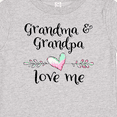 thumbnail image 4 of Inktastic Grandma and Grandpa Love Me Heart Grandchild Boys or Girls Baby T-Shirt, 4 of 5