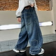 thumbnail image 6 of Kogui Boys' Jeans Baggy Boys Jeans - Stretchable Denim Pants in Slim Fit Size 10-11 (Dark Blue,10-11 Years), 6 of 6