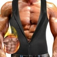 thumbnail image 2 of Sinhoon Men's Slimming Neoprene Vest Hot Sweat Shirt Body Shaper Waist Trainer Shapewear, 2 of 6
