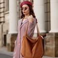 thumbnail image 7 of Women Corduroy Tote Bag Casual Handbag Women Khaki Shoulder Bag Daily Shopping Bag, 7 of 7