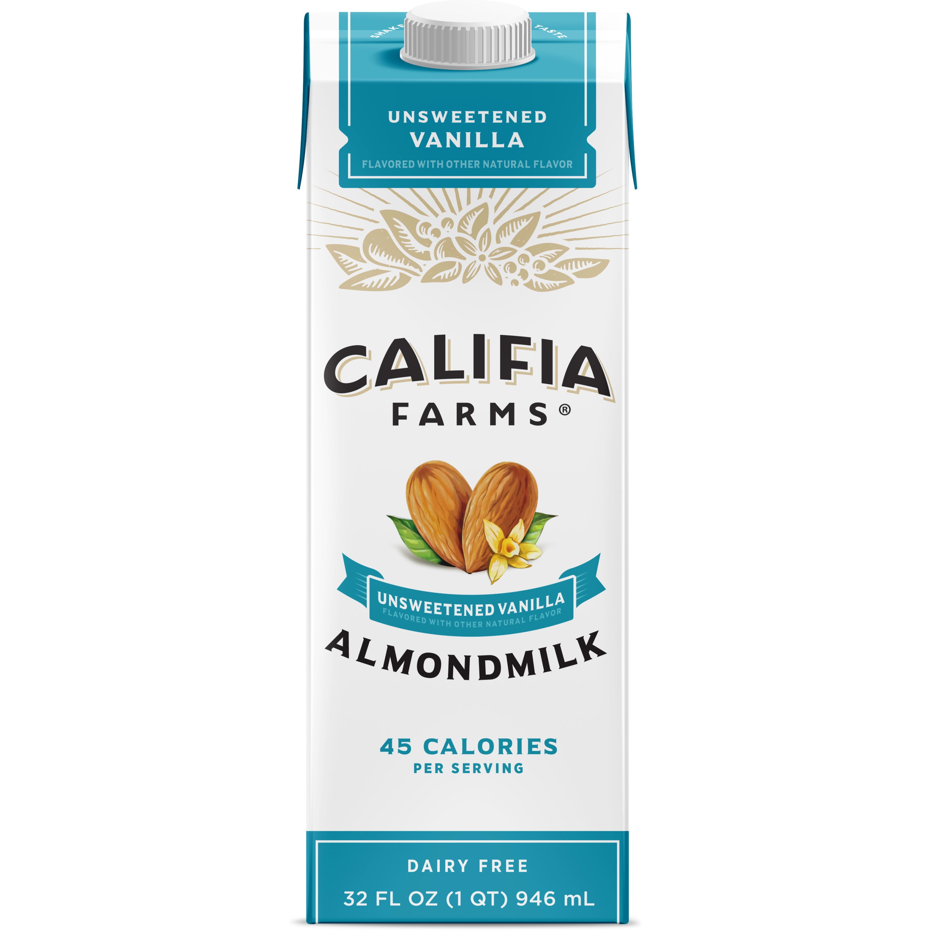 Califia Farms Unsweetened Vanilla Almond Milk 32 Fluid Ounces