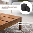 thumbnail image 4 of Furniture Sliders, 24Pcs 2.4'' Round Self Adhesive Felt Furniture Pad, Floor Protector for Hardwood Floor (Black), 4 of 5