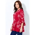 thumbnail image 2 of Catherines Women's Plus Size Embroidered Gauze Tunic, 2 of 6