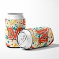 thumbnail image 5 of Letter M Retro Teal Orange Musical Instruments Initial Can or Bottle Hugger, 5 of 5