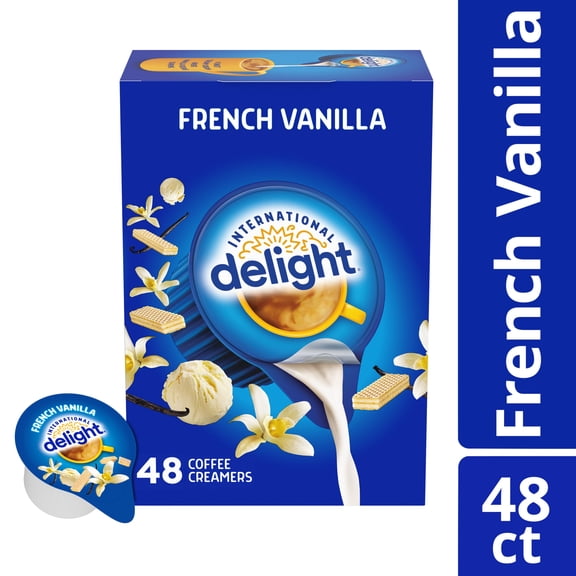 International Delight French Vanilla Coffee Creamer Singles, 48 Count