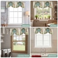 thumbnail image 6 of Tie Up Valances for Windows, Country Flowers Adjustable Valance Curtains Window Treatment for Living Room, Farmhouse Floral Windows Pots Plants Rod Pocket Kitchen Curtains & Drapes 60x18 Inch, 6 of 9