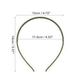 thumbnail image 3 of 1 Pc Classic Fashion Frosted Headband for Women for Girls 5.51"x4.72" Green, 3 of 4