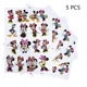 thumbnail image 3 of 5 piezas Disney Stitch Mickey Mouse Frozen pegatinas de tatuaje mágico figura de acción superhéroes dibujos animados niños niñas regalos de cumpleaños juguete, 3 of 5