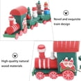 thumbnail image 3 of WRITWAA 1Set Holiday Train Decoration Bamboo Train Shape Green Party Decor, 3 of 4