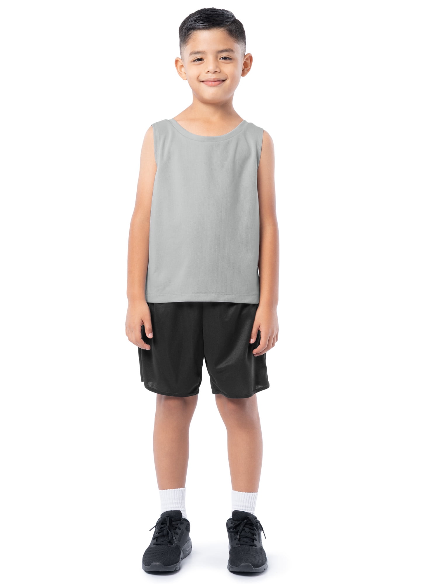 Athletic Works Boys Core Active Muscle Tank Top, 2-Pack, Sizes 4-18 & Husky