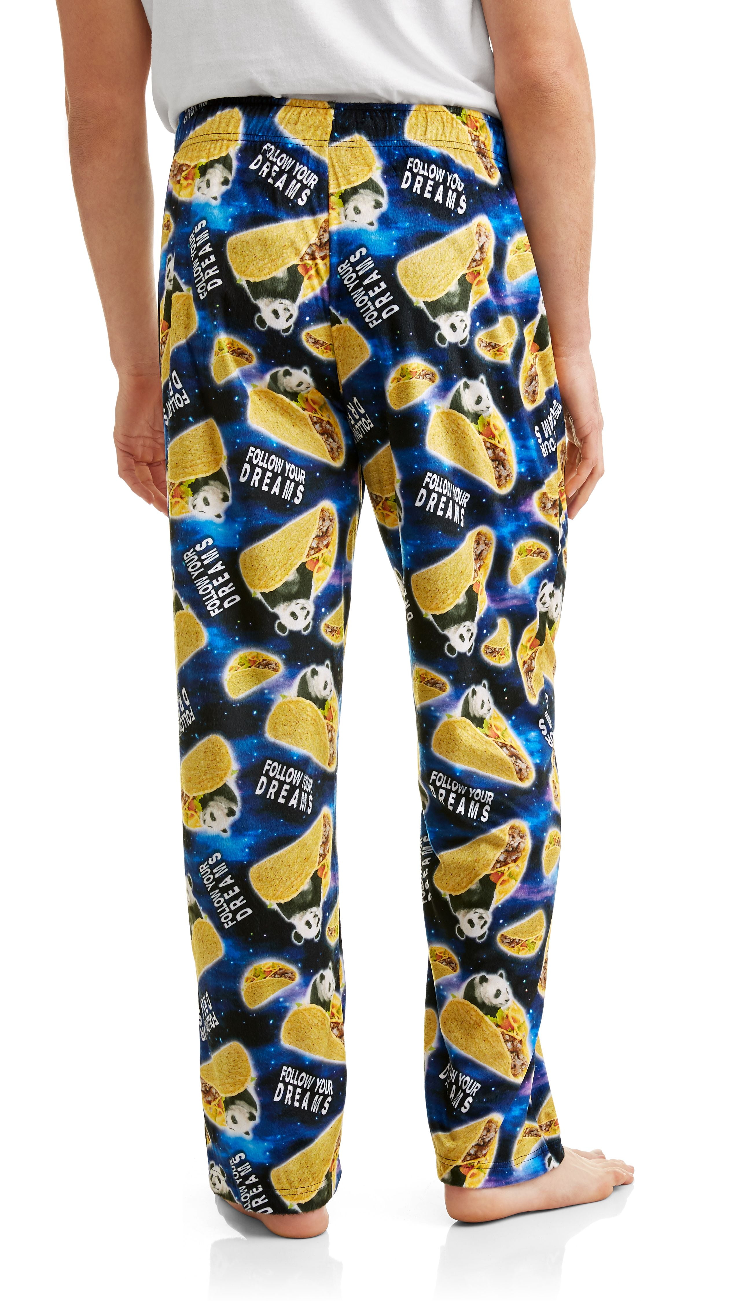 Panda Taco Men s Minky Fleece Pants Up to Size 2XL