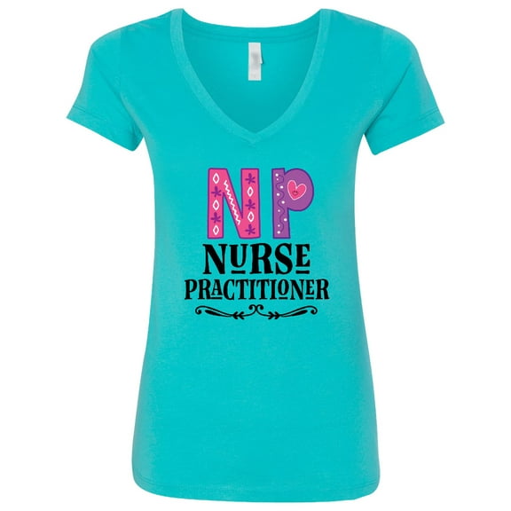 Inktastic Nurse Practitioner Np Appreciation Women's V-Neck T-Shirt