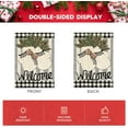 thumbnail image 6 of diyeu Gloves Holly Welcome Winter Garden Flag 12x18 Inch Double Sided, Buffalo Plaid Rustic Seasonal Yard Outdoor Decorative Flag, 6 of 6
