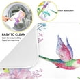 thumbnail image 4 of FREEAMG Tropical Irises Flowers Hummingbirds 16 x 18 Inches Absorbent Dish Drying Mat Microfiber Kitchen Countertop Table Protector Multi-Purpose Counter Rack Sink Drainer Pad, 4 of 6