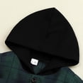 thumbnail image 3 of Sudadera Axumity 4-5T con capucha a cuadros para niños pequeños, 3 of 7