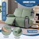 thumbnail image 3 of Funda para muebles TAOCOCO, impermeable, para sillón reclinable, color verde salvia, 3 of 8