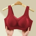 thumbnail image 5 of Amidoa Red Womens Bras Training 18-Hour Ultimate Lift Push-up Solid Bralette Bralettes for Women XXXL, 5 of 9