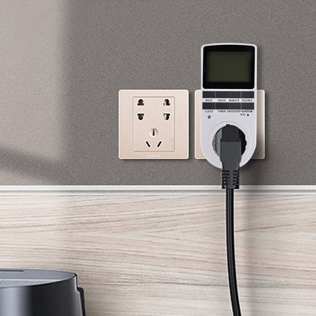 Lutabuo UK Plug 240V Indoor Timed Power Switch Time Control Socket for ...