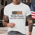 thumbnail image 2 of NIEWTR Men's Big and Tall T Shirts Short Sleeve Patriotic American Flag Premium T-Shirt(White,L), 2 of 9