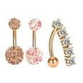 thumbnail image 4 of Pendientes de Tuerca a La moda Yinane Joyería de Acero Inoxidable 12 piezas, 4 of 4