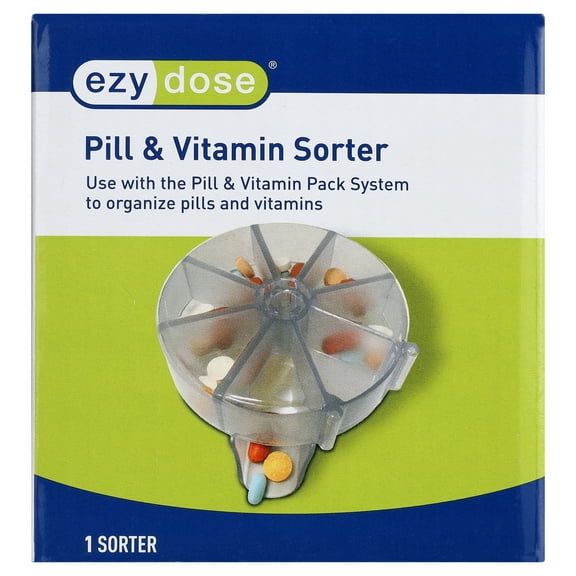 Ezy Dose Pill Suite Pill & Vitamin Sorter, Use with Pill Suite Pouches